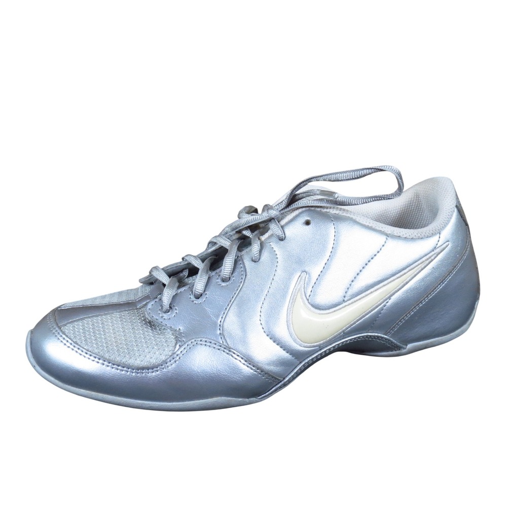 Nike Musique IV Women Dance Shoe Sz 9.5 Indoor Studio Metallic Silver 366191-014